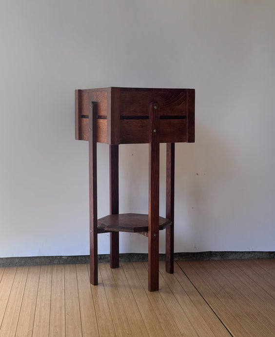 Vintage Folk Wooden Plant Stand
