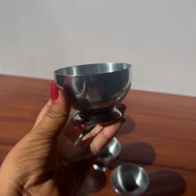 Load image into Gallery viewer, Set of 6 Vintage Silver Ice Cream Cups