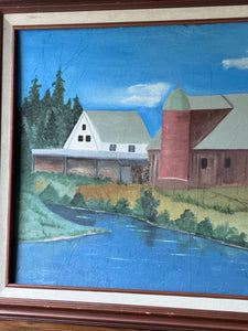 Vintage 1990's Farmhouse Original Painting