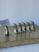 Load image into Gallery viewer, Vintage Silver Egg Plant Name Card Holders