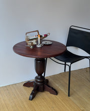 Load image into Gallery viewer, Antique Solid Mahogany Pedestal Bistro Table