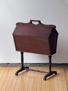 Antique Standing Sewing Box