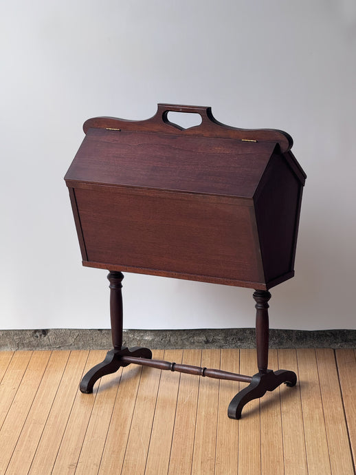 Antique Standing Sewing Box