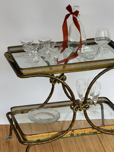 1960’s Brass Serving Cart-Maison Bagues, Attributed