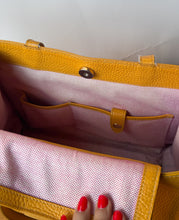 Load image into Gallery viewer, Yellow Vintage Dooney &amp; Burke Bourke
