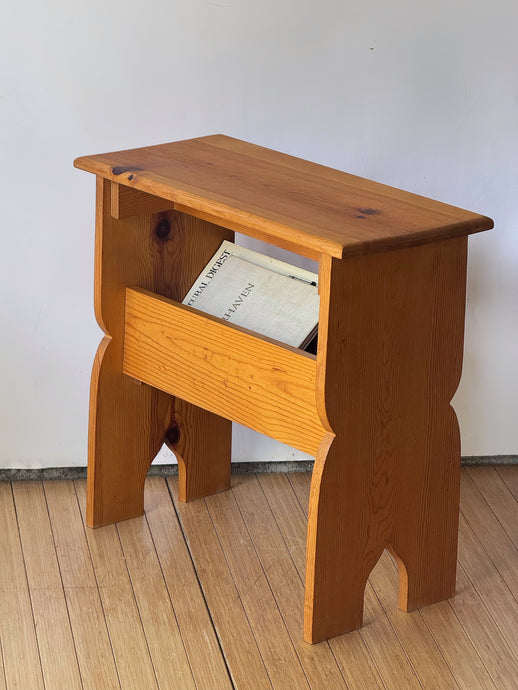 Vintage Hand Crafted Wooden Storage Bench