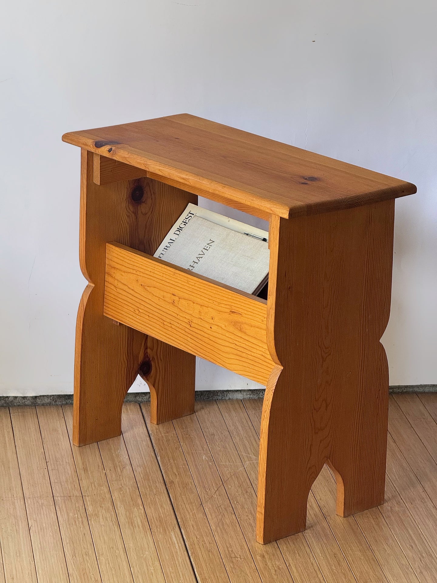 Vintage Hand Crafted Wooden Storage Bench