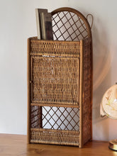 Load image into Gallery viewer, Vintage Wicker Wall Shelf
