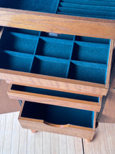 Load image into Gallery viewer, Vintage Oak 80's Jewelry Stand