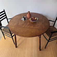 Load image into Gallery viewer, 1950’s Cottage Round Wood Dining Table
