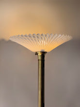 Load image into Gallery viewer, Vintage MCM Brass Torchiere Floor Lamp