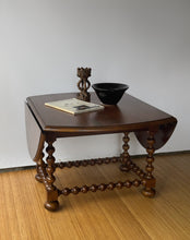 Load image into Gallery viewer, Vintage French Drop Leaf Bobbin Coffee Table