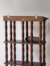 Load image into Gallery viewer, Vintage Wooden Spindle Wall Shelf