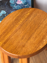 Load image into Gallery viewer, Vintage Small Oak Stool