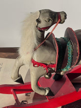 Load image into Gallery viewer, Antique Wooden Rocking Horse