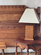 Load image into Gallery viewer, Vintage Wooden Pedestal Lamp