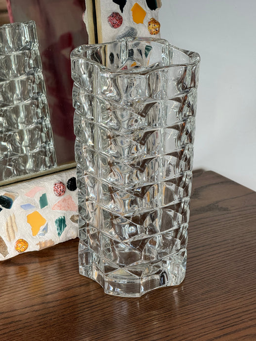 Vintage Glass Vase- Made in France