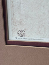 Load image into Gallery viewer, Vintage Davincci 'Head of Leda' Framed Print Italy