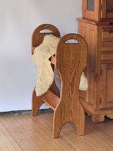 Load image into Gallery viewer, Vintage Oak Blanket Stand
