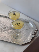 Load image into Gallery viewer, 1930’s/40’s Chrysanthemum Hand Forged Aluminum Serving Tray