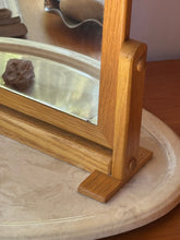 Load image into Gallery viewer, 1980's Wooden Swivel Mirror