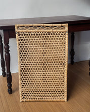 Load image into Gallery viewer, Vintage Wicker Wall Cabinet