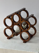 Load image into Gallery viewer, Vintage Kustom Kraft Walnut Wine Rack