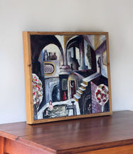 Load image into Gallery viewer, Original Vintage Acrylic on Canvas Framed