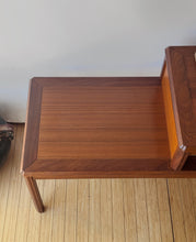 Load image into Gallery viewer, Vintage Danish Teak Telephone Bench