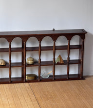 Load image into Gallery viewer, XL Vintage Curio Walnut Shelf