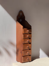 Load image into Gallery viewer, Vintage Wooden Spice and Tea Cabinet