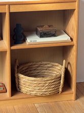 Load image into Gallery viewer, Large Vintage Wicker Rope Handled Basket