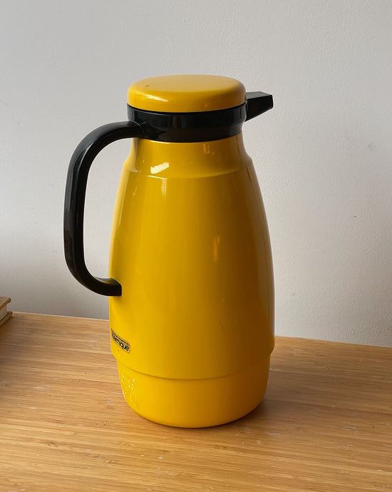 Vintage Crown Corning Yellow Coffee Thermos