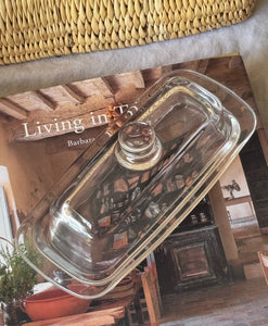 Vintage Glass Butter Dish
