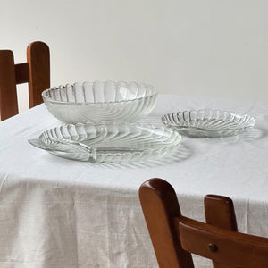 Assortment of Shell Glass Dishes