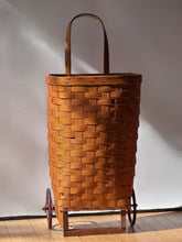 Load image into Gallery viewer, Rare Antique Rolling Longabearer Shopping Cart