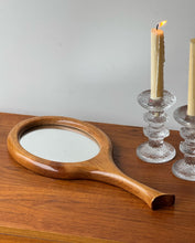 Load image into Gallery viewer, Antique Wooden Hand Mirror