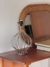 Load image into Gallery viewer, 1970's Chrome Wire Lamp