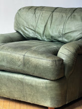 Load image into Gallery viewer, Vintage Henrendon Green Leather Club Chair