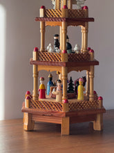 Load image into Gallery viewer, Vintage Wooden German Christmas Carousel