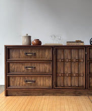Load image into Gallery viewer, Mid Century Modern Lowboy Spanish Revival Dresser by Bassett Furniture