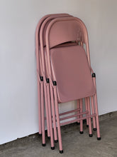 Load image into Gallery viewer, Vintage 1970&#39;s Pink Folding Chairs- Set of 3