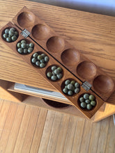 Load image into Gallery viewer, Vintage Awalé (Mancala) Wooden Board Game