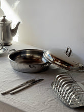 Load image into Gallery viewer, Vintage Silver Casserole Dish with Handles