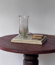 Load image into Gallery viewer, Vintage Portugal Crystal Tulip Torchiere Table Lamp