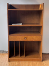Load image into Gallery viewer, Vintage Walnut Tall Media Stand/Bookcase