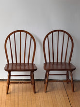 Load image into Gallery viewer, Antique Wooden Children's Spindle Back Chairs