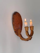 Load image into Gallery viewer, Handcrafted Maple Live Edge Candle Wall Sconce