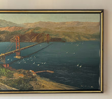 Load image into Gallery viewer, Vintage Original Impressionist Golden Gate Bridge. Oil On Canvas