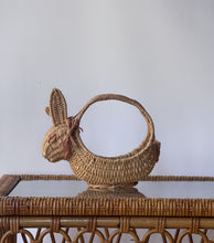 Load image into Gallery viewer, 1980's Wicker Easter Bunny